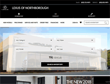 Tablet Screenshot of lexusofnorthborough.com